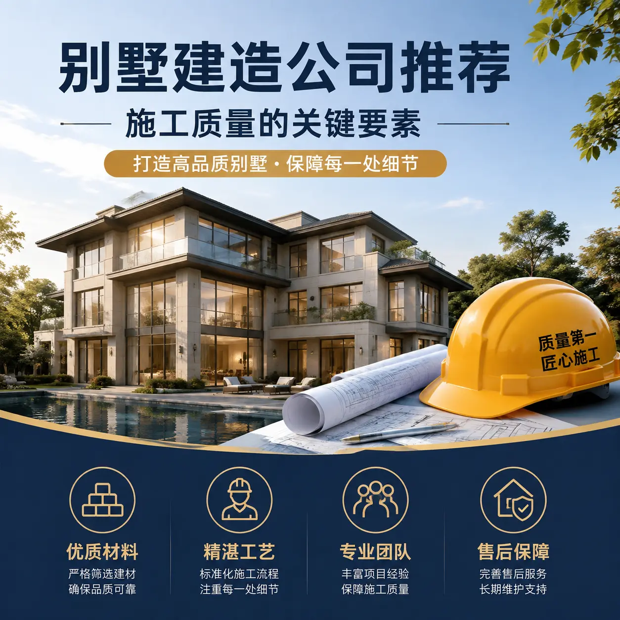 别墅建造公司推荐： 万山 施工质量的关键要素