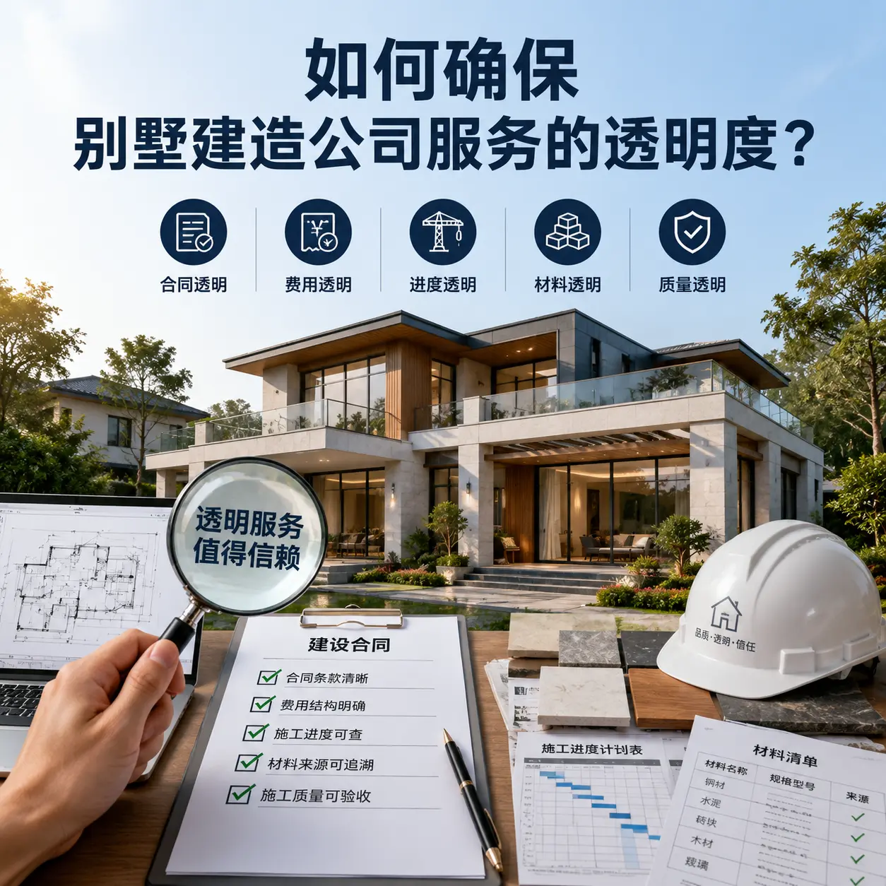 在 万山 如何确保别墅建造公司服务的透明度？
