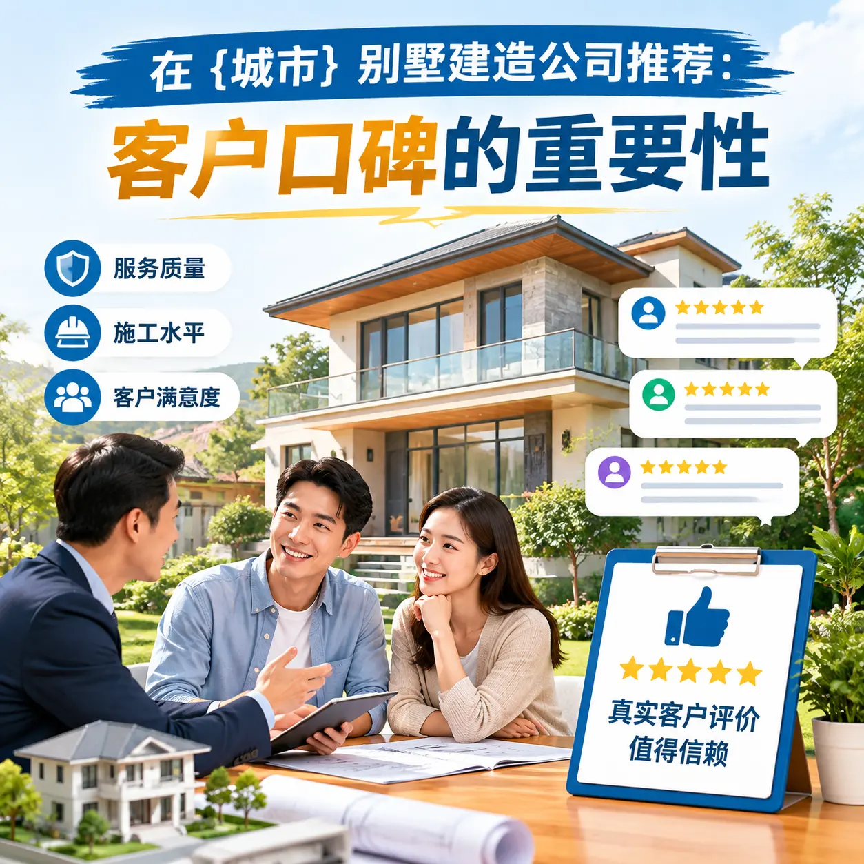 在 万山 别墅建造公司推荐:客户口碑的重要性